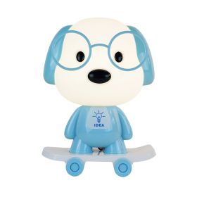 Creative Animal Skateboard Large Table Lamp (Option: Switch Button-Blue Dog)