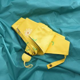 Sun umbrella (Option: Flower yellow B)