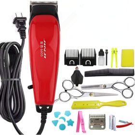 Power-Type Hair Clipper, Adult Electric Hair Clipper, Hair Salon Razor, Electric Clipper, Corded Electric Household Plug-In Tool (Option: Q-220vus)