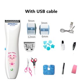 Children's Hair Clippers, Rechargeable Baby Electric Hair Clippers (Option: Four)