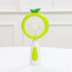 Children's handheld fan (Option: Green-Apple)