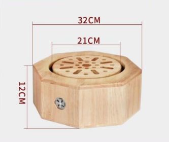 Oak Sitting Moxibustion Instrument  Stool Warming  Device Home (size: small)