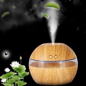 Household wood grain humidifier (Option: Brown-UK)