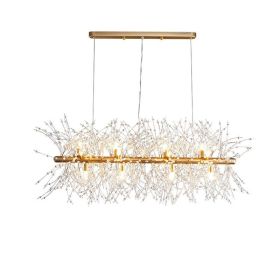 Simple Modern Firefly Crystal Lamp (Option: 12head golden warm light)