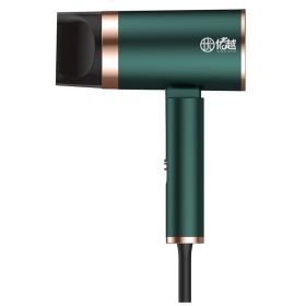 Foldable Household Negative Ion Beauty Hair Dryer (Option: Green-1250W-US)