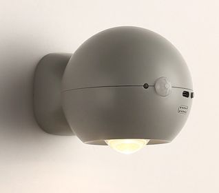 Nordic Modern Minimalist Creative Bedside Punch-free Magnetic Wall Lamp (Option: Warm Light-Charging Induction)