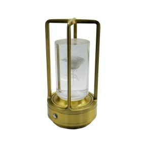 USB Charging Retro Camping Light Luxury And Minimalist Decorative Lights (Option: Gold-Tricolor dimming-USB)