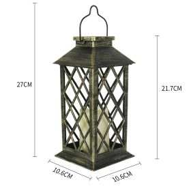 Outdoor Solar Palace Lamp Retro Courtyard Garden Landscape Decoration (Option: A)