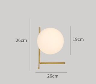 Intrinsic Color Of Copper Bedroom Bedside Creative Simple Table Lamp (Option: Without Light Source E27-Type A-AU)