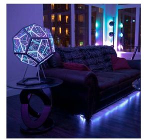 Creative Cool Infinite Dodecahedral Night Light (Option: Seven Colors-5W-US)