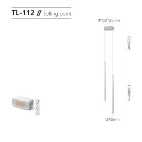 Modern Simple Living Room Sofa Background Wall Line Light (Option: Frosted white-Tmall control-120CM)