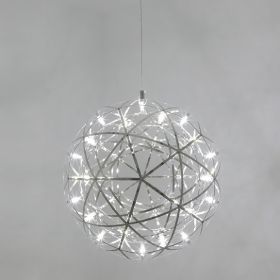 Spark Ball Restaurant Full Sky Star Chandelier (Option: Chromium white light-20cm 12pcs lamp beads)