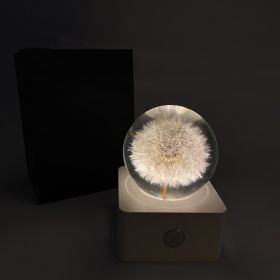 Dandelion Sunflower Specimen 8cm Small Night Light Desktop Decoration (Option: Dandelion-USB)